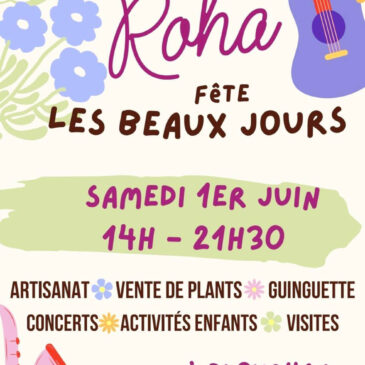 Affiche "le Roha fête les beaux jours " Marché artisanale