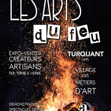 Métiers d'art, Turquant, les Arts du Feu, affiche 2024